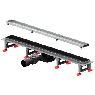 Душевой лоток AM.PM MasterFlow 70 W01SC-U11-070-04SB с решеткой Хром матовый / под плитку Tile